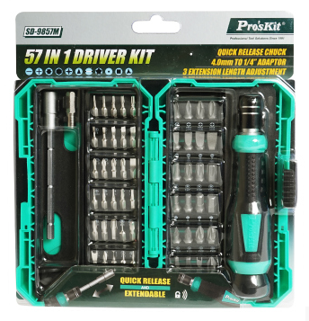 Taiwan Baogong SD-9857M 57-in-1 maintenance screwdriver set Flat precision screwdriver set