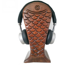 abothline solid wood ear rack desktop head-mounted wireless display bracket creative computer Bluetooth hanger