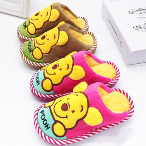 Pantoufles enfants en suède pour hiver - Ref 1014863 Image 5