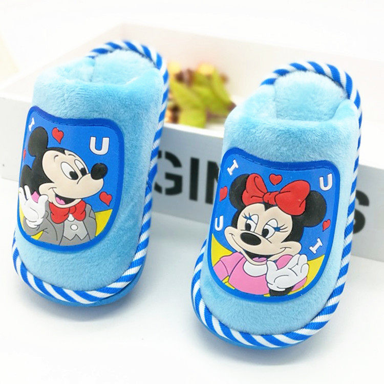 Pantoufles enfants en suède pour hiver - Ref 1035526 Image 7