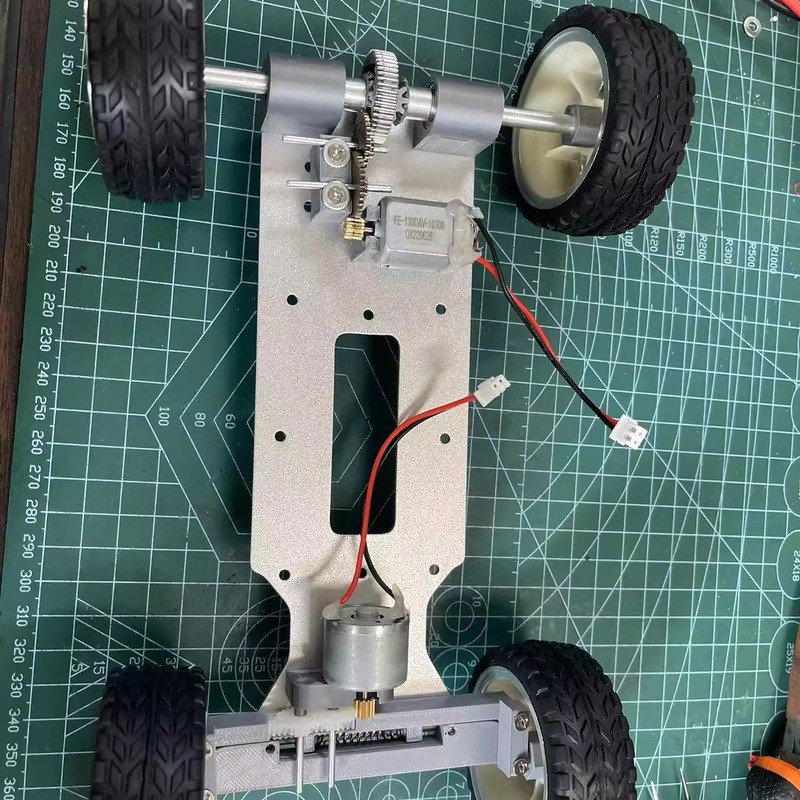 Aluminum Alloy Remote Control Metal Gear Differential Smart Car Assembly Maker DIY Toy Steering Components Department