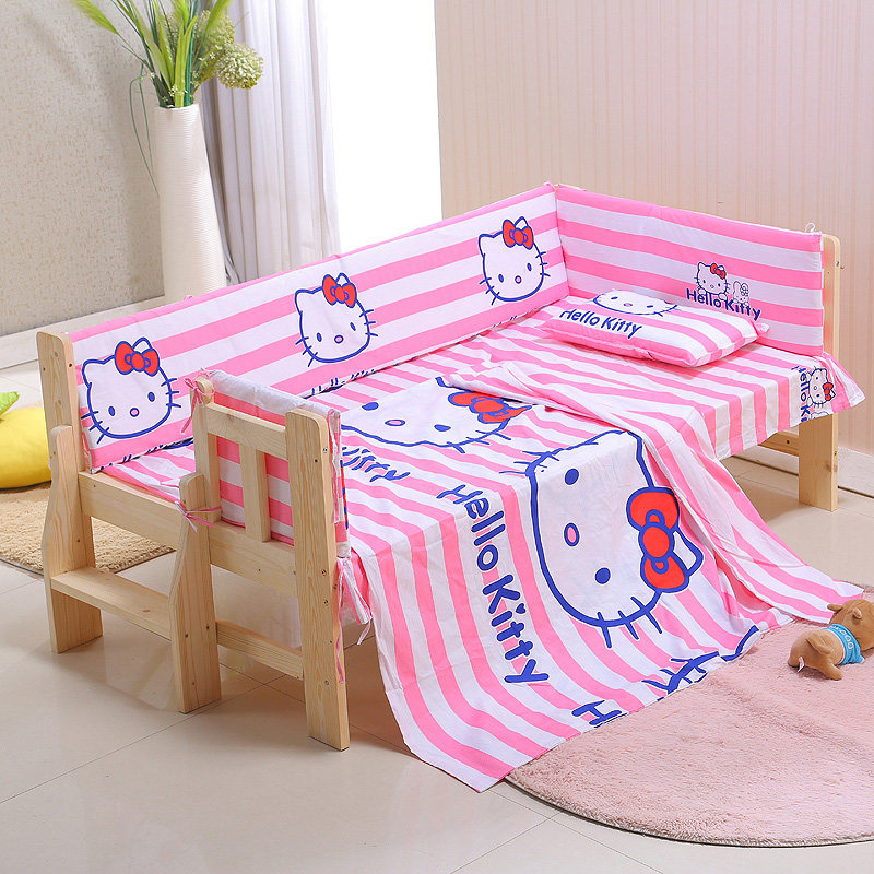 Cotton bed circumference Baby bed enclosure crib enclosure kit Children's bed circumference thickened high anti-collision crib