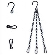 Spot Flower Pot Suspension Chain Iron Chain Three Sets Flowers Basket Pendant Chain Decoration Hanging Chain Black Iron Chain