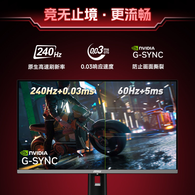 Msi 27-Inch 4K240Hz Gaming Computer Streamer Mpg272Urxqd-Oled Monitor Screen