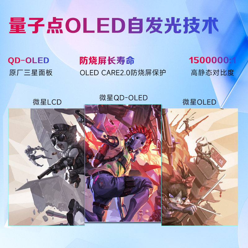 Msi 32-Inch 4K White 240Hz Aurora Qd-Oled Gaming Computer Monitor Mpg321Urxw Screen 27