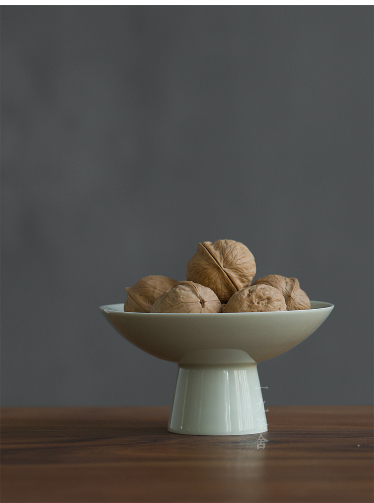 Jingdezhen plant ash glaze ceramic tea of disk small kung fu tea set all the parts tea taking ground zero