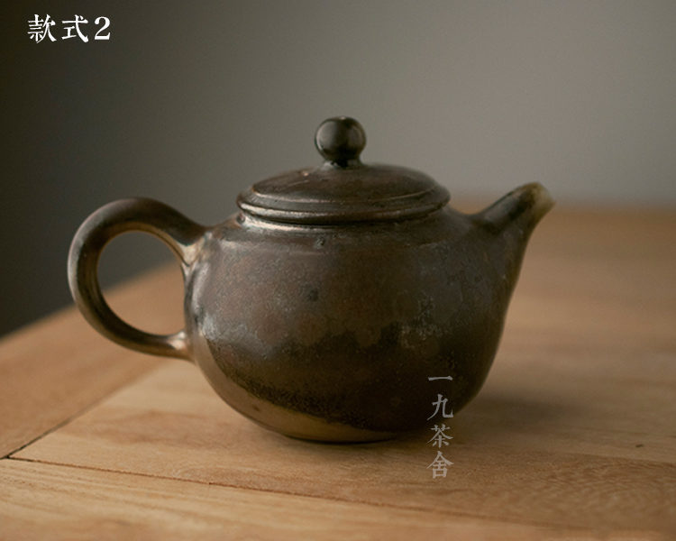 Taiwan yong - hui wu firewood teapot checking ceramic teapot single pot teapot household kunfu tea tea set collection