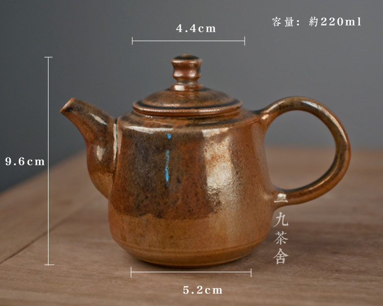 Taiwan He Zhaoying pure manual side to burn pot teapot single pot of ceramic teapot household kung fu tea set collection