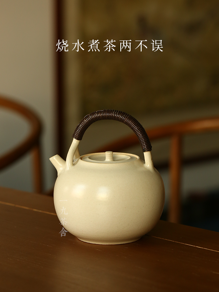 Ceramic teapot single girder pot pot domestic large capacity boiling tea stove tea kettle teapot tea set