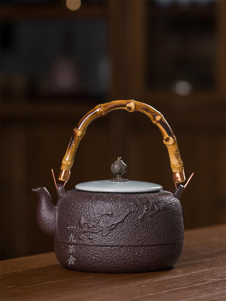 Imitation iron pot of ceramic teapot single girder pot pot of boiled tea machine household cooking kettle teapot kung fu tea kettle