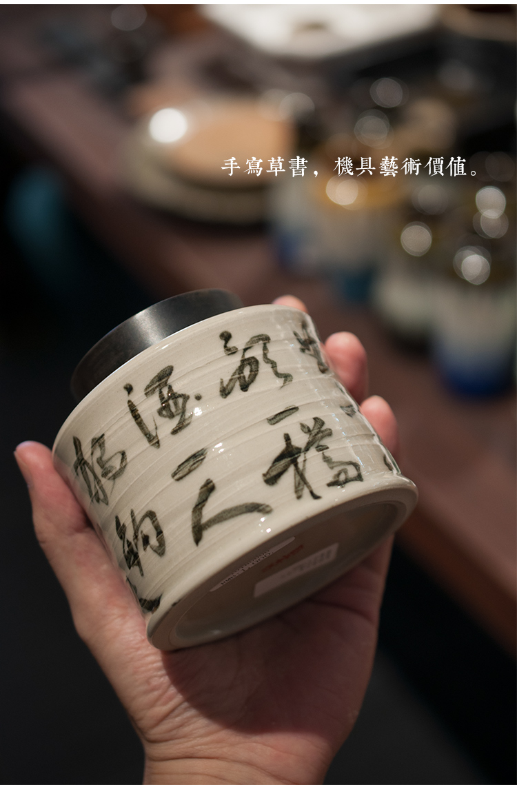 Jingdezhen ceramic tea pot seal pot home small save tea POTS storage containers of tea zero POTS