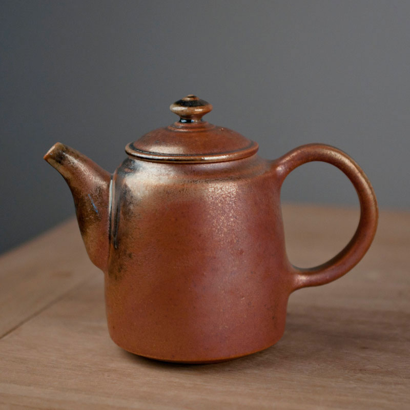 Taiwan He Zhaoying pure manual side to burn pot teapot single pot of ceramic teapot household kung fu tea set collection