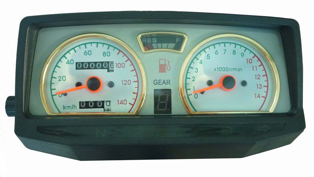 Mạng rung dụng cụ đỏ Mô hình Lifan Lắp ráp dụng cụ xe máy Wuyang Màn hình kỹ thuật số WY125 hiển thị điện tử sửa đổi - Power Meter dong ho dien tu xe wave