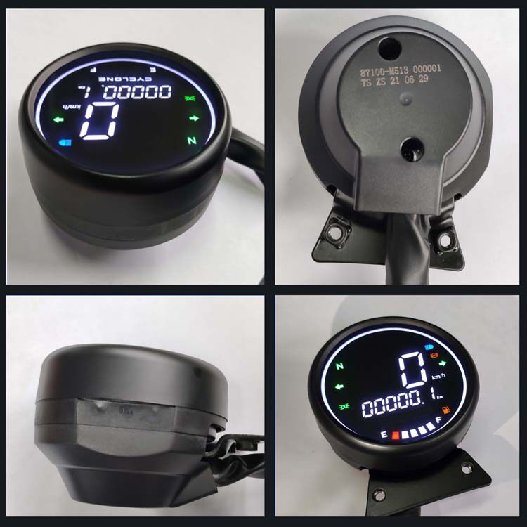 Zongshen saikelon RA2 retro Prince ABS version motorcycle instrument mileage baboon LCD Ranger modification watch