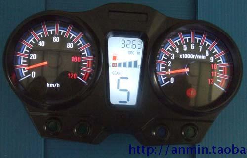 Lifan xe máy LCD mét LF150-9M mới Street Fighter II thế hệ lắp ráp dụng cụ đo tốc độ - Power Meter đồng hồ xe wave nhỏ