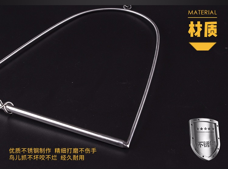 Parrot Đồ chơi bằng thép không gỉ Bird Swing Xuanfeng Macaw Lớn Parrot Đồ chơi Tiger Parrot Swing - Chim & Chăm sóc chim Supplies lồng sắt nuôi chim