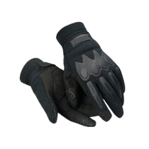 Black Winter Super Slim Leather Plus Suede Inner Gloves Outdoor Thickened Warm Tactical Touchscreen Mens Special Soldier Leather Gloves