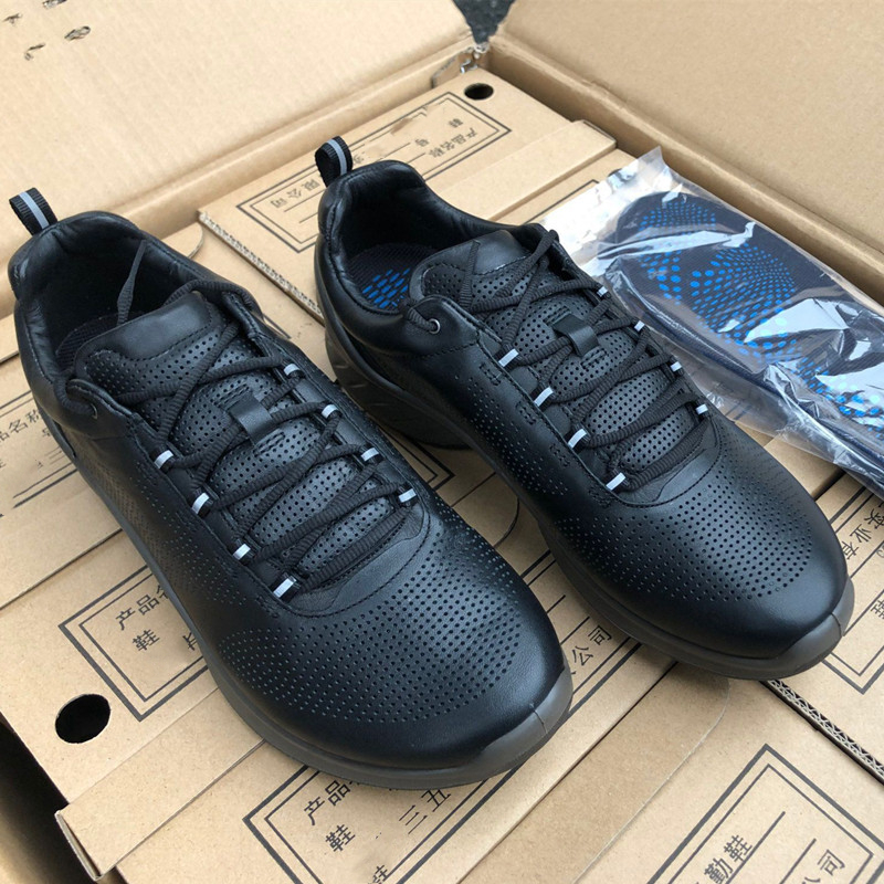 Black Cow Leather Fire Preparedness Shoes Flame Blue Combat Training Shoes Fitness Training Shoes Sneakers Ultralight Breathable Genders