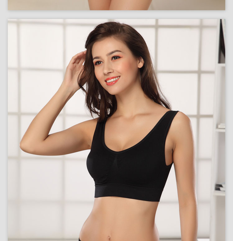 Suy nghĩ cổ xưa và bây giờ không có vòng thép thể thao áo ngực yoga kiểu cô gái cotton giữa và tuổi già đồ lót cotton cỡ lớn áo bra