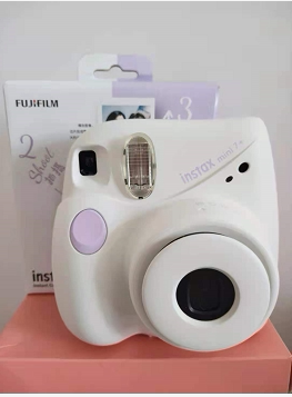 Fuji Instax Mini7+ Instant Imaging Instant Camera Mini7C Upgraded Version Package Includes Photo Paper