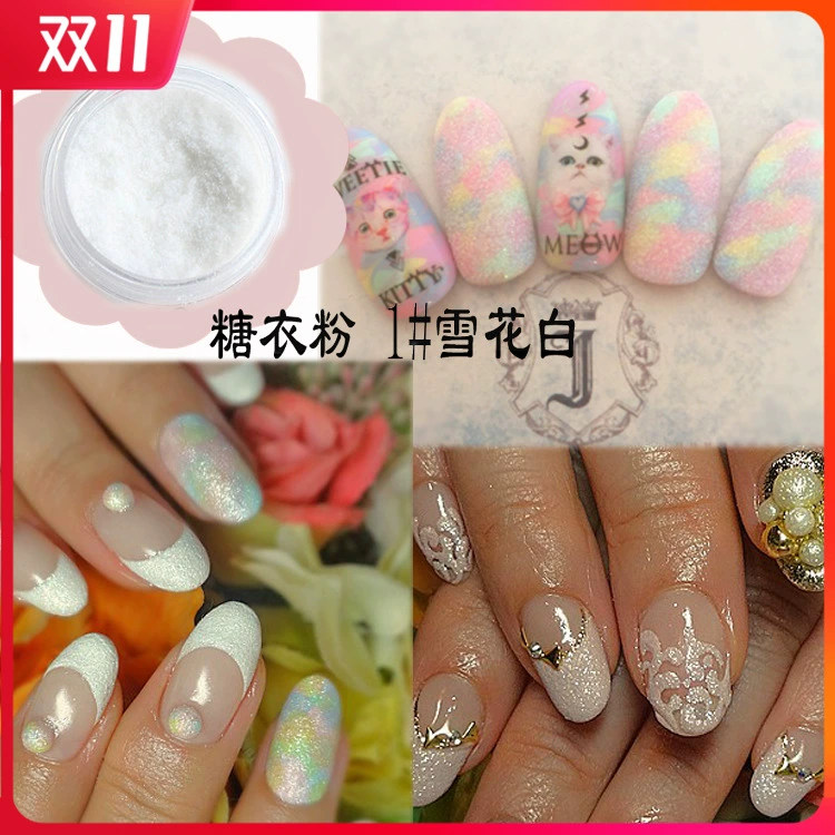 Bột lấp lánh cho móng, phổ biến ở Nhật Bản và Hàn Quốc, bột phủ đường, bột ngọc trai mịn, phụ kiện làm móng lấp lánh, dụng cụ làm móng tự làm - Công cụ Nail