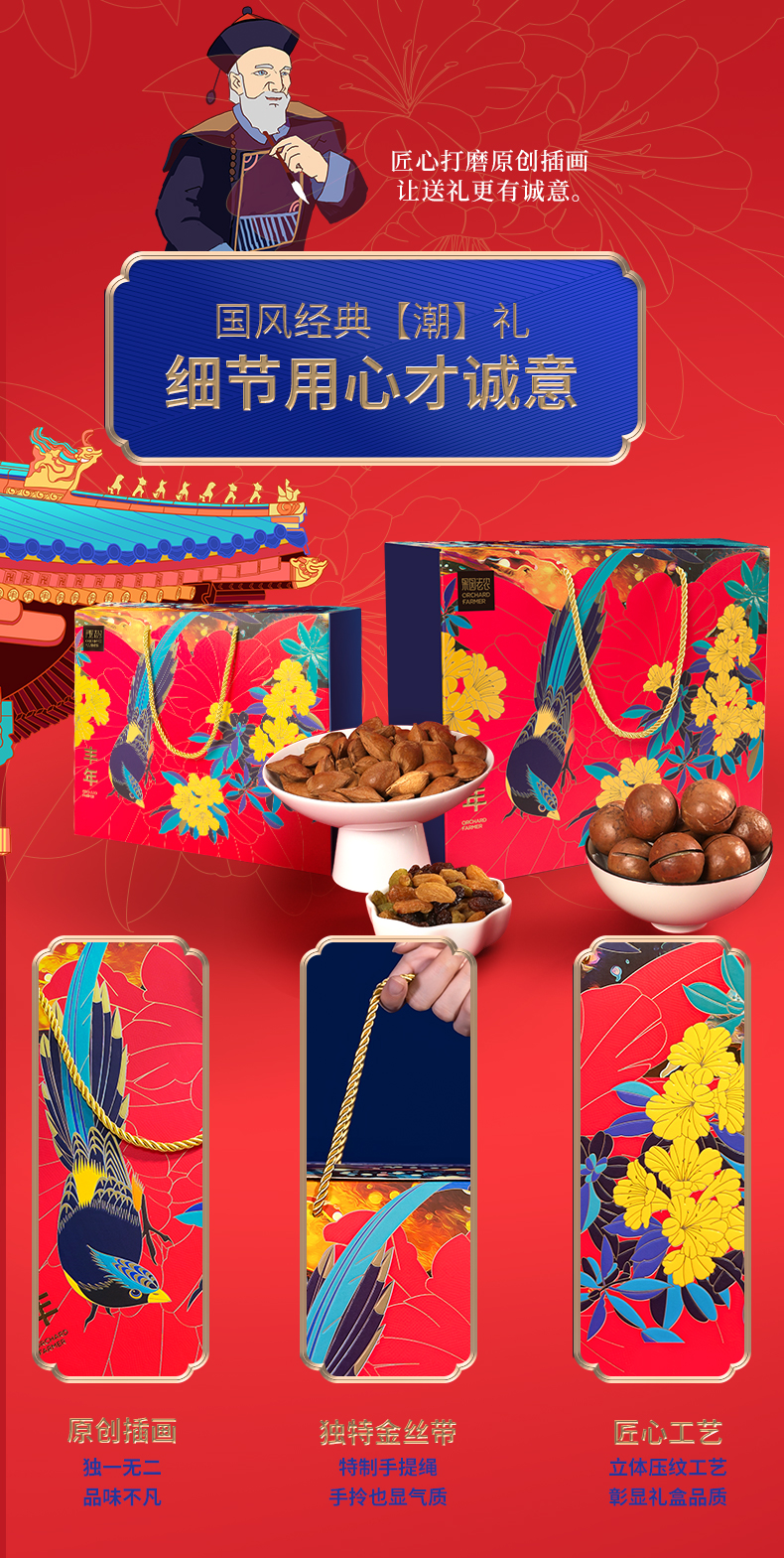 果园老农 故宫联名款 坚果大礼盒 2020g 图4