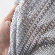 Nordic modern simple fashion light luxury living room bedroom balcony bay window geometric fish bone curtain light transparent transparent