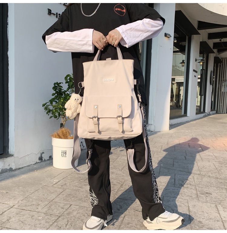 balo da đẹp cho nữ BuyU Dark Fragrance Backpack Nữ chống nước thiêu đốt Hàn Quốc Ulzzang Lar ba lo thoi trang ba lo thoi trang