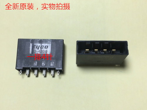 AMP TE D4200 4PX直脚针座 1-1747277-4 镀金针脚 可直接拍下
