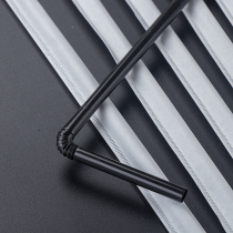Disposable straw Black independent paper packaging beverage straw Juice curved color art straw 1000 pcs