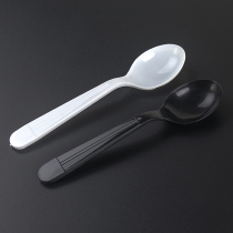 Thickened disposable spoon Independent packaging black rice spoon Dessert spoon Roasted grass spoon Disposable spoon fork