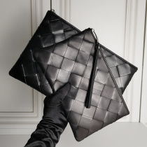 New mans handbag leather tide male tire male bag weaves handbag fashion envelope bag casual armpit bag