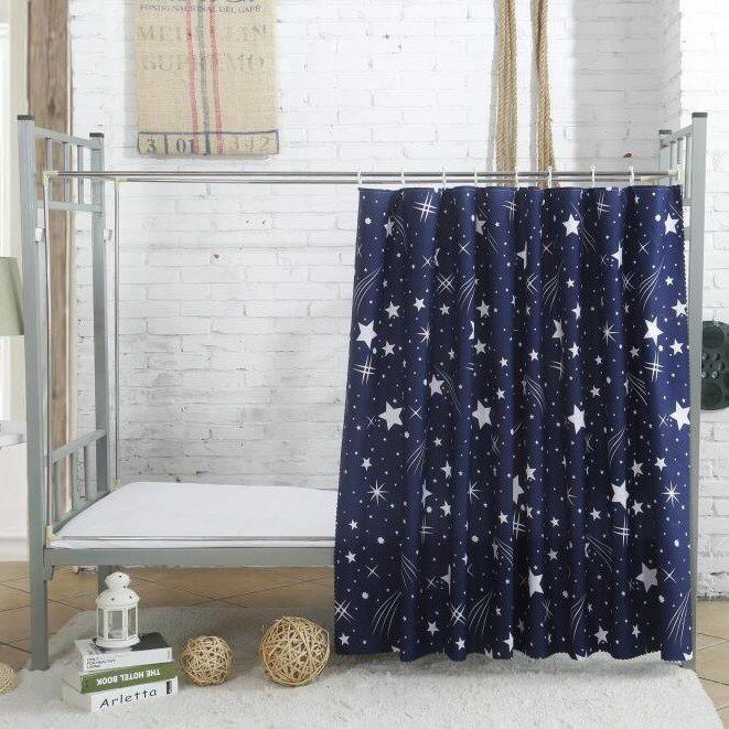 Small windows and curtains Student dormitory curtains Light blocking Simple bedrooms Short windows Rental housing installation without punching