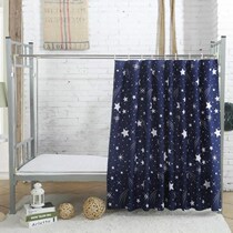 Small window curtains student dormitory bed curtain shading simple bedroom short window rental house non-perforated installation