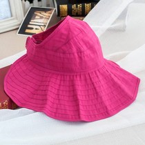 Wide side and wide edge covering the sun super big cap foldable middle-aged girl spring and autumn mother tide