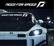 Suitable for Speed Need for Speed windshield sticker reflective front and rear gear stickers horizontal and vertical side car car