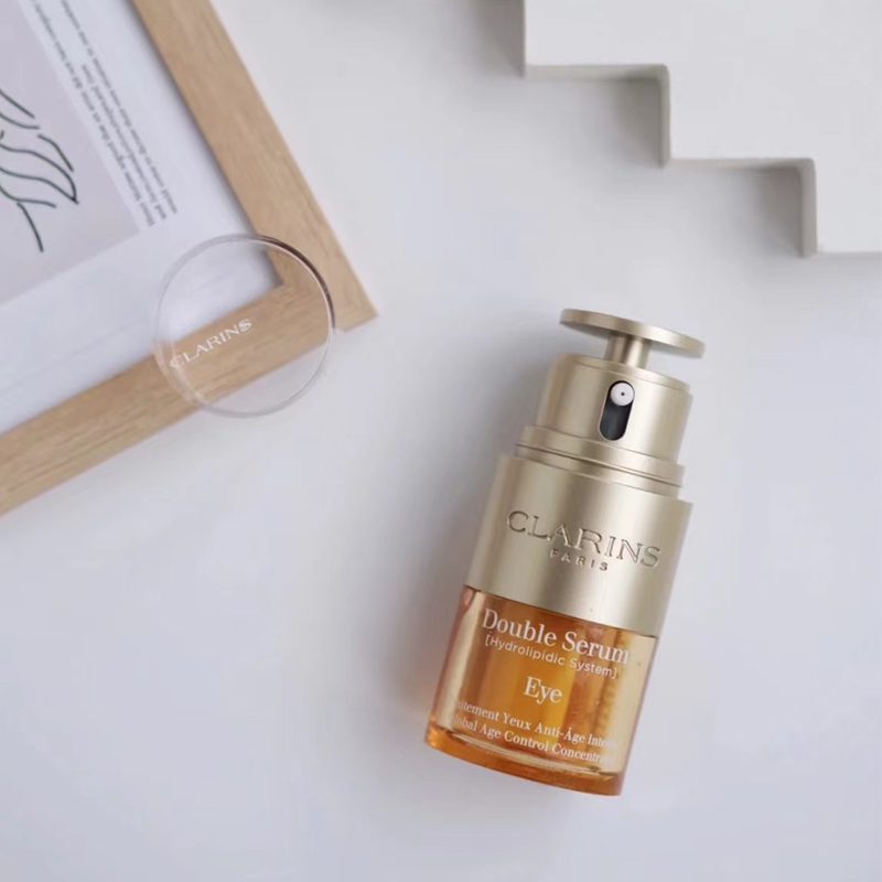 Spot Clarins Klanshi double-extraction eye cream revitalizing eye essence 2 in 1 fades fine lines and dark circles