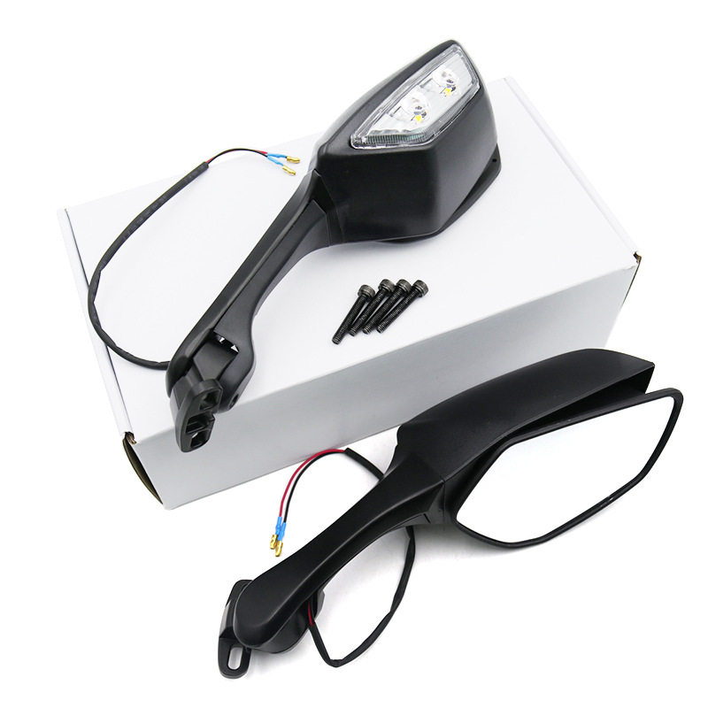 Wholesale Applicable Qianjiang 22-25 Sai 600 Sai 550S Sai 800 Motorcycle Modified with Light Daniel Rearview Mirror