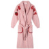 Áo ngủ nữ mùa đông dễ thương ngọt ngào dày flannel áo choàng dài tay trong đoạn dài ấm áp nhung nhung đồ ngủ nữ dâu đồ ngủ voan mỏng Night Robe