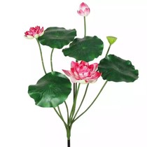 Simulation of Lotus Lotus lotus leaf cuttings for Buddha plastic fake silk flower living room floor floral ornaments stage landscaping