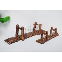 Long 19 30cm ancient building Lanhe Bridge Rope Bridge Fish Tank Aquarium Ceramic Decoration Landscape Bonsai Accessories