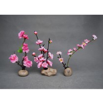  Simulation of small cherry blossoms peach blossoms tea flowers Chinese Japanese and Korean ornaments special dishes decoration home aquarium landscaping