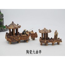  Landscape bonsai accessories ceramic ornaments Quting Changting fish tank aquarium decoration home decorations crafts hot sale