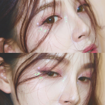 Japanese soft girl lolita sequin makeup Net red eye makeup patch little fairy love star Diamond Girl makeup pony