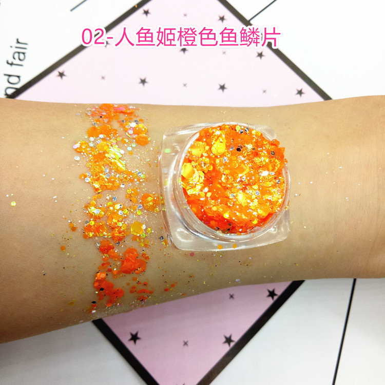 Original net red nhấp nháy độ bóng cao gel kem bóng mắt giai đoạn trang điểm mặt body sequins hiển thị ảnh ins gió phấn mắt estee lauder