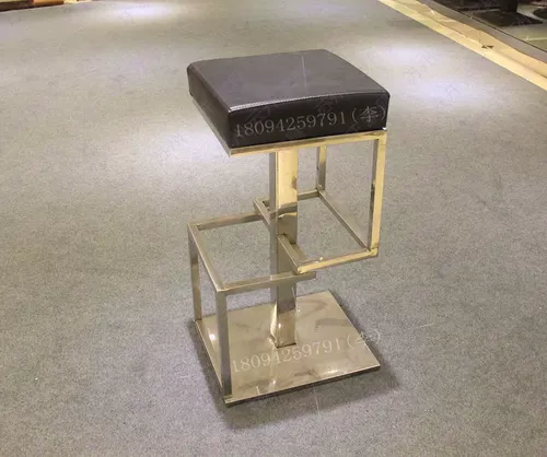 Бар и стул из нержавеющей стали бар и стул KTV Bar High -Footed Stable Bar Bar Sanda Bar Stool Factory Прямые продажи