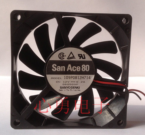 Original installation Sanyo Sanyo radiating fan 109P0812H714 8015 0 DC12V 2A 2A 8015 8015