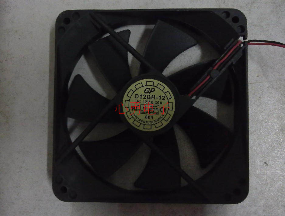 Original dress YaLn FAN FAN HEAT DISSIPATION FAN D12BH-12 DC12V 0 3A SILENT DOUBLE BALL 12025