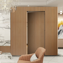 Invisible door room Bedroom Door Soundproof Solid Wood Grille Door Background Wall Living-room Living Room Hide dark Door Custom