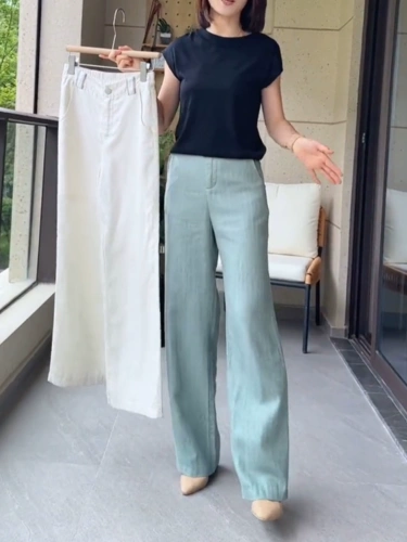 Тонкие штаны, подходит для подростков, изысканный стиль, свободный прямой крой